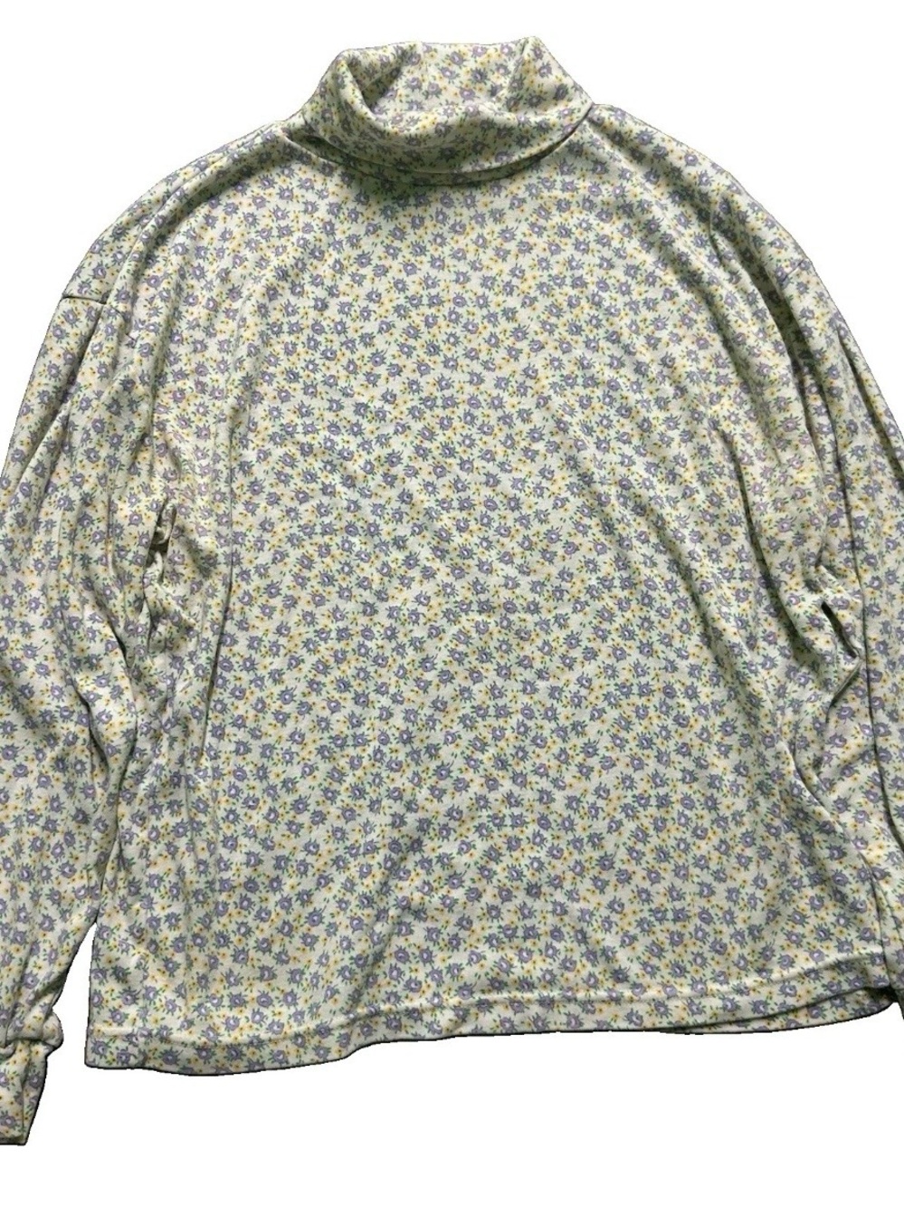 Women’s One Stop Up Floral Turtleneck Fall Winter Size XL